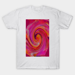 iPhone cover pink psychedelic swirl T-Shirt